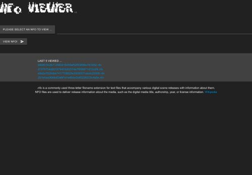 NFO Viewer